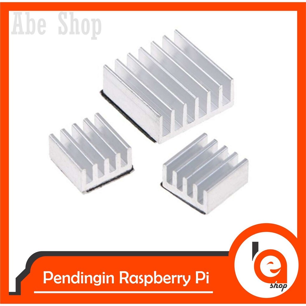 Abe Heatsink Raspberry Pi Paket Pendingin Raspberry Pi Cooling 3 Pcs