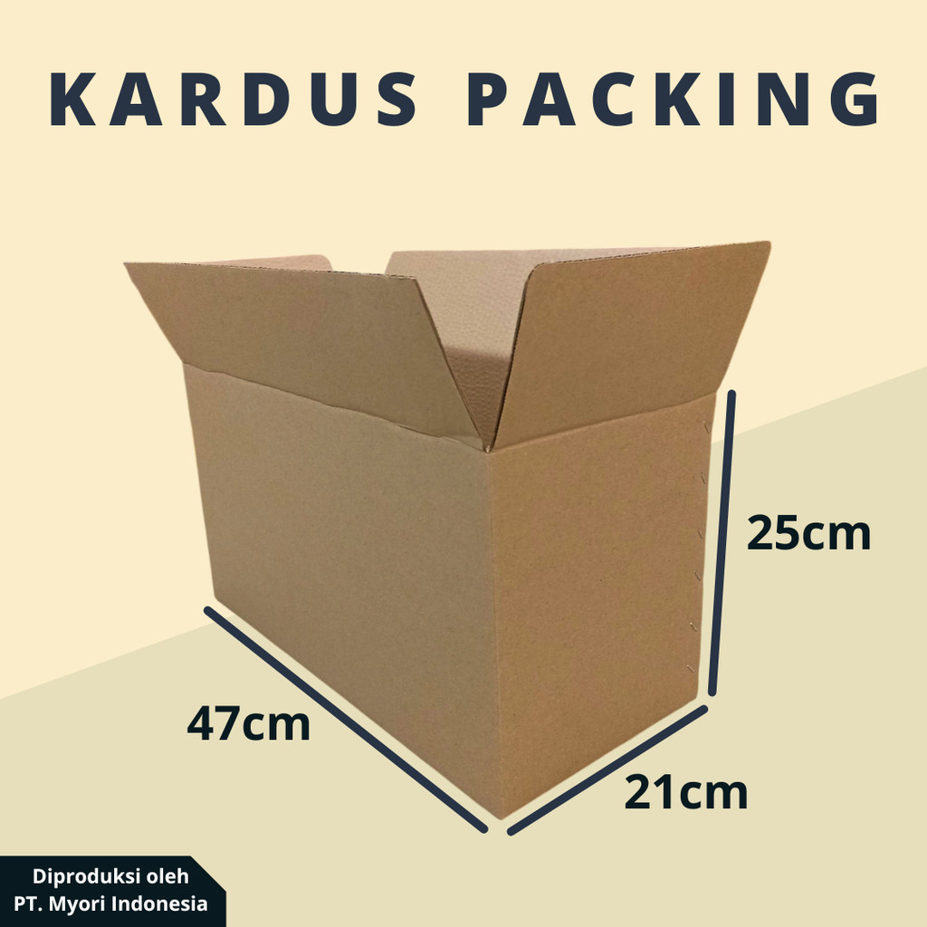 

(Uk. 47 x 21 x 25 cm) | Kardus Packing | Box Packing | Dus Packing Overstock
