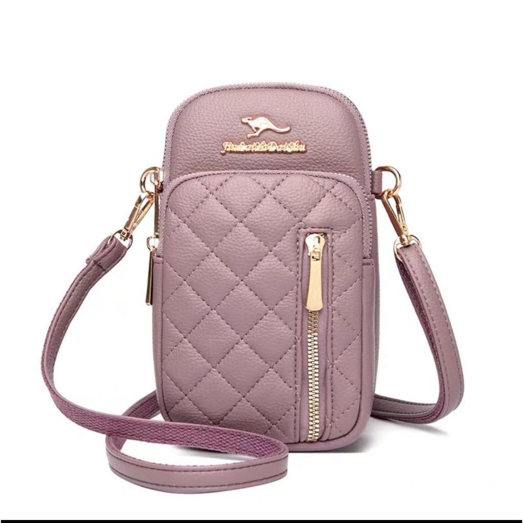 Tas selempang Hp Wanita Terbaru / Tas Selempang Wanita murah / Tas Kekinian Tas Bahan Jeruk Papirut