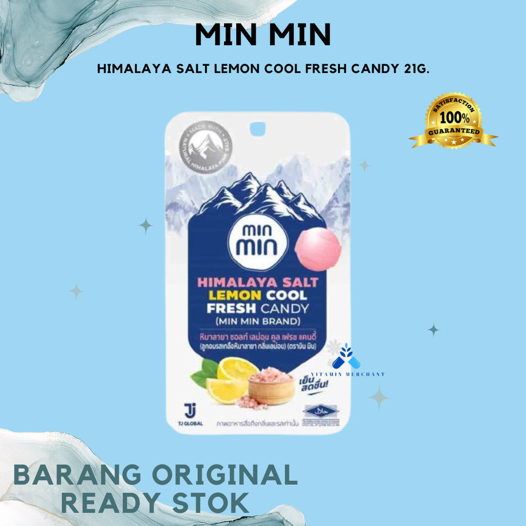 

min min HIMALAYA SALT LEMON COOL FRESH CANDY 21g. - w&w