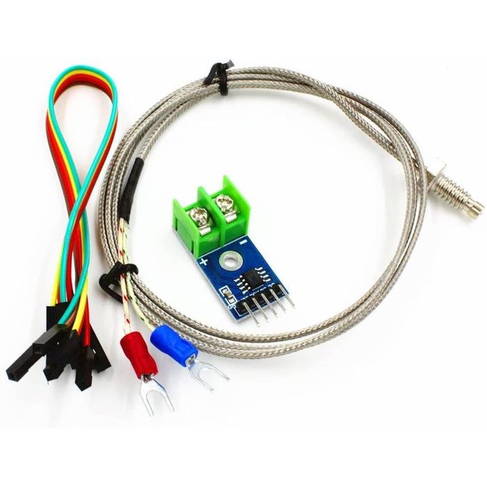 Paket Modul MAX6675 Suhu Temperatur Kabel Female Sensor Thermocouple K