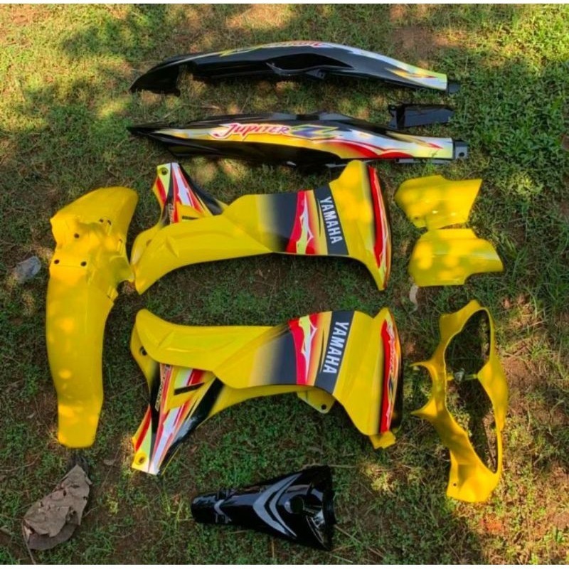 Body Fullset Yamaha Jupiter Z New Burhan / Warna Kuning hitam A1