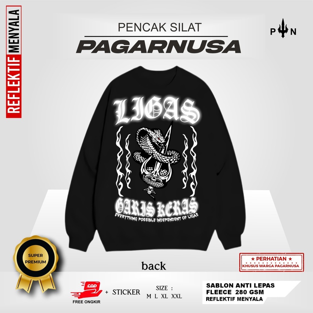 SWEATER PAGAR NUSA MENYALA LIGAS GARIS KERAS -  SWEATER DISTRO PAGAR NUSA - SWEATER PAGAR NUSA MENYA