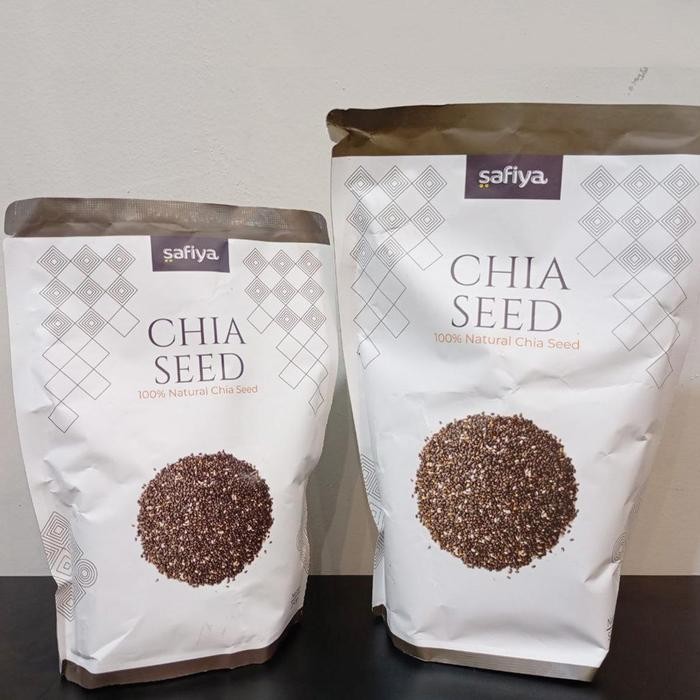 

Biji Chia Premium Minuman Pengganti Biji Selasih Superfood Penuh Nutrisi Safiya Chia Seed 100% Organik Bonus Peci Rajut - 250g