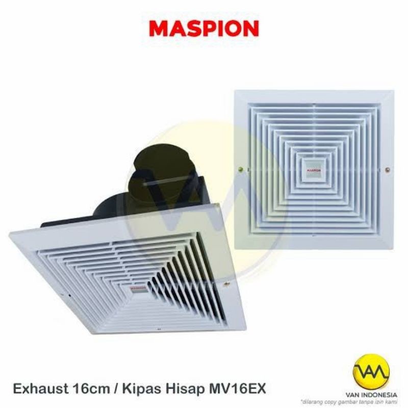 Exhaust Fan Maspion MV-16EX 6 inc Plafon kipas penghisap bau kamar mandi kipas blower