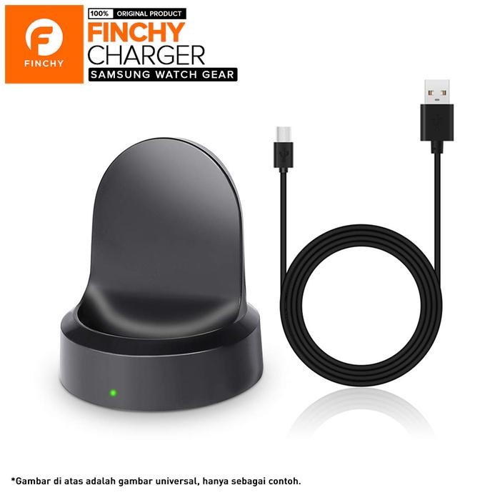 Finchy Docking Charger Samsung Galaxy Watch Gear S3 Gear S3 Classic - Black, Gear S3