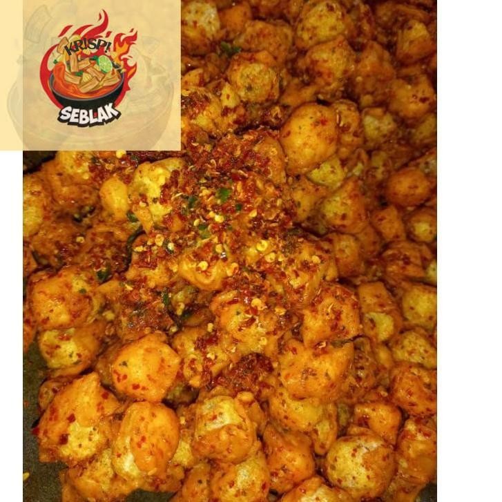 

Seblak krispi Siomay mini kering Extra pedas Daun jeruk Netto 200 gram . Seblak krispi