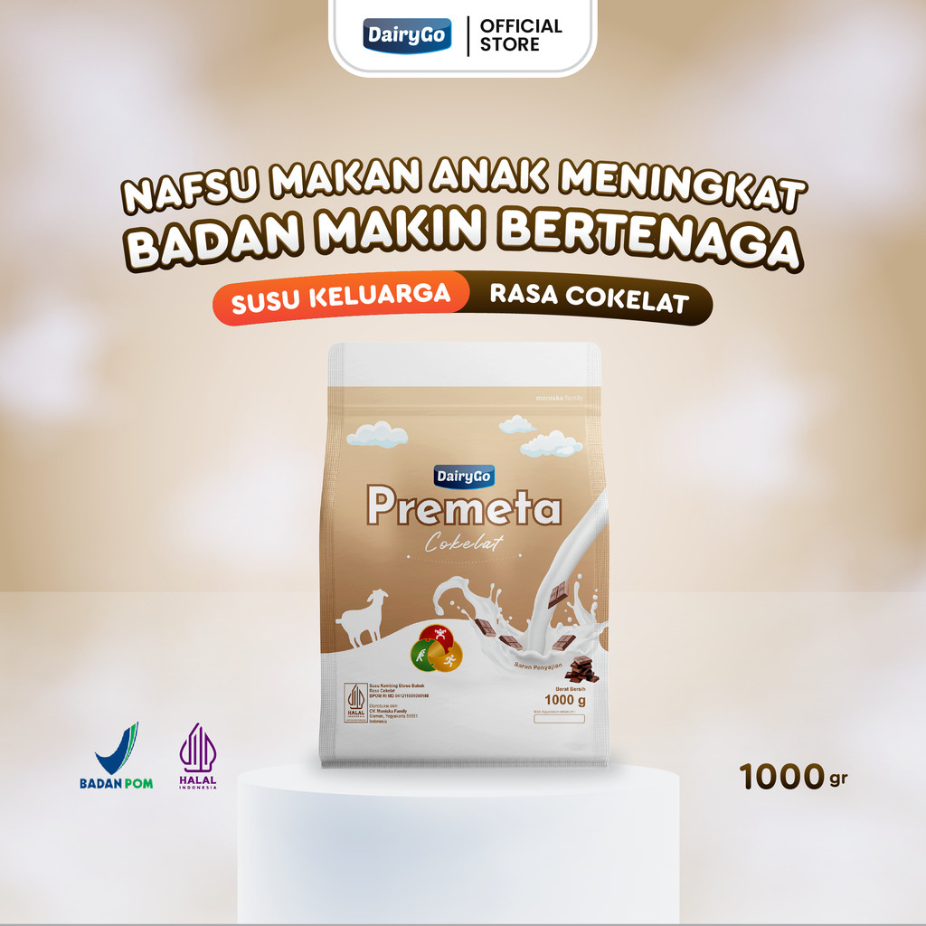 

Susu Kambing Etawa Bubuk Rasa Cokelat 1 Kilogram Untuk Energi & Nafsu Makan Anak