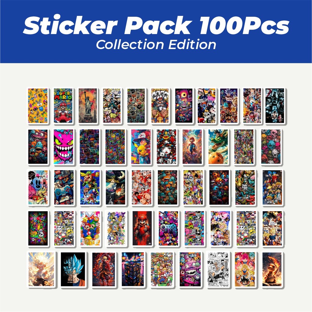 

Hot Stiker Mix Anime Cartoon Poster Lucu Anti Air Stikers Berperekat Waterproof Sticker Decal Buat Motor Helm Buku Journal Koper Casing HP Laptop Botol Minum