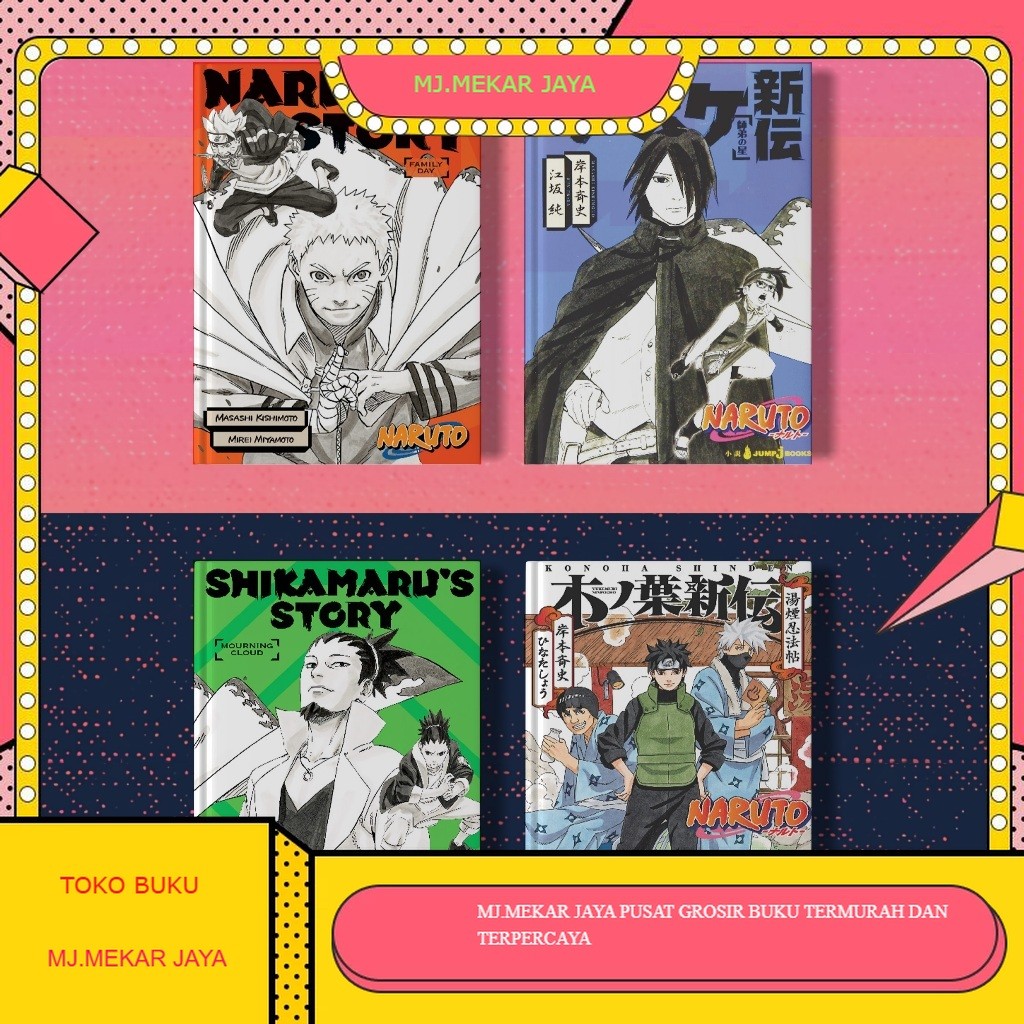 (Eng & Indo) Light Novel Naruto Shinden Story Books Series (Naruto's, Sasuke's, Itachi's, Shikamaru'