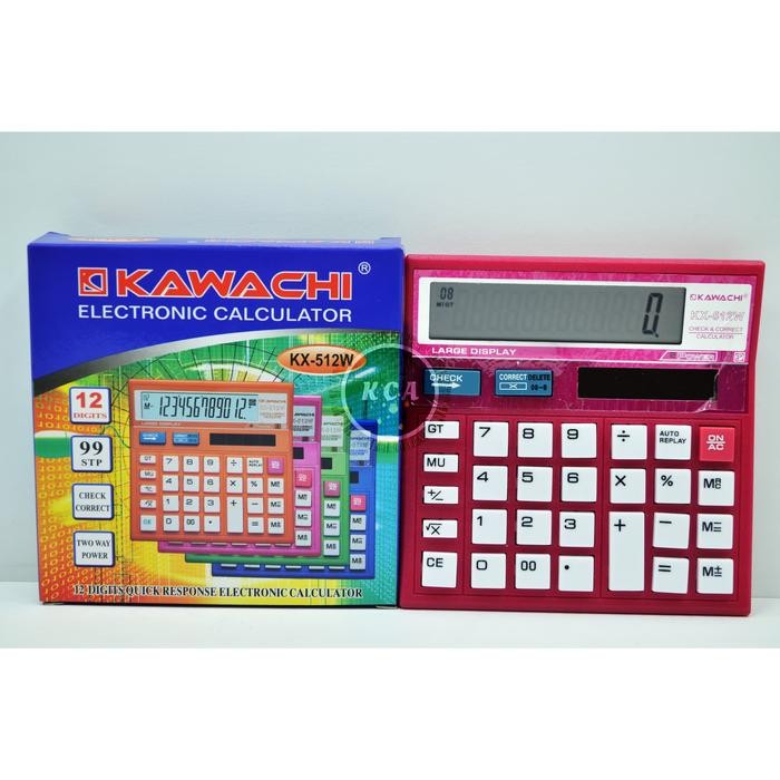 

Kalkulator / Calculator KX-512W warna 12 Digit Kawachi