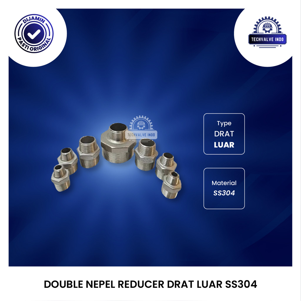 DOUBLE NEPEL REDUCER / NIPPLE REDUCER SS304 3 x 2 INCH T1097