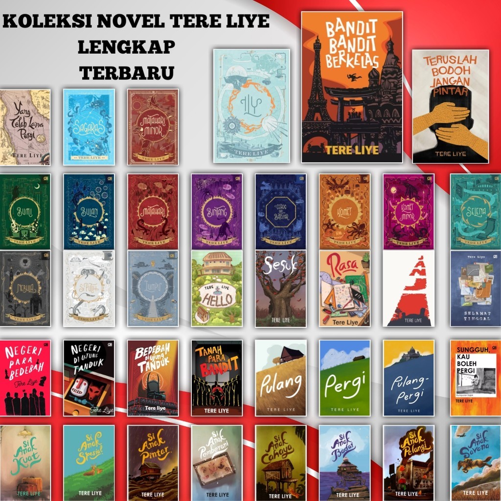 Bebas Pilih Buku Novel Tere Liye  Bumi ILY Aldebaran Tanah Para Bandit Bandit Berkelas Hello Bulan M