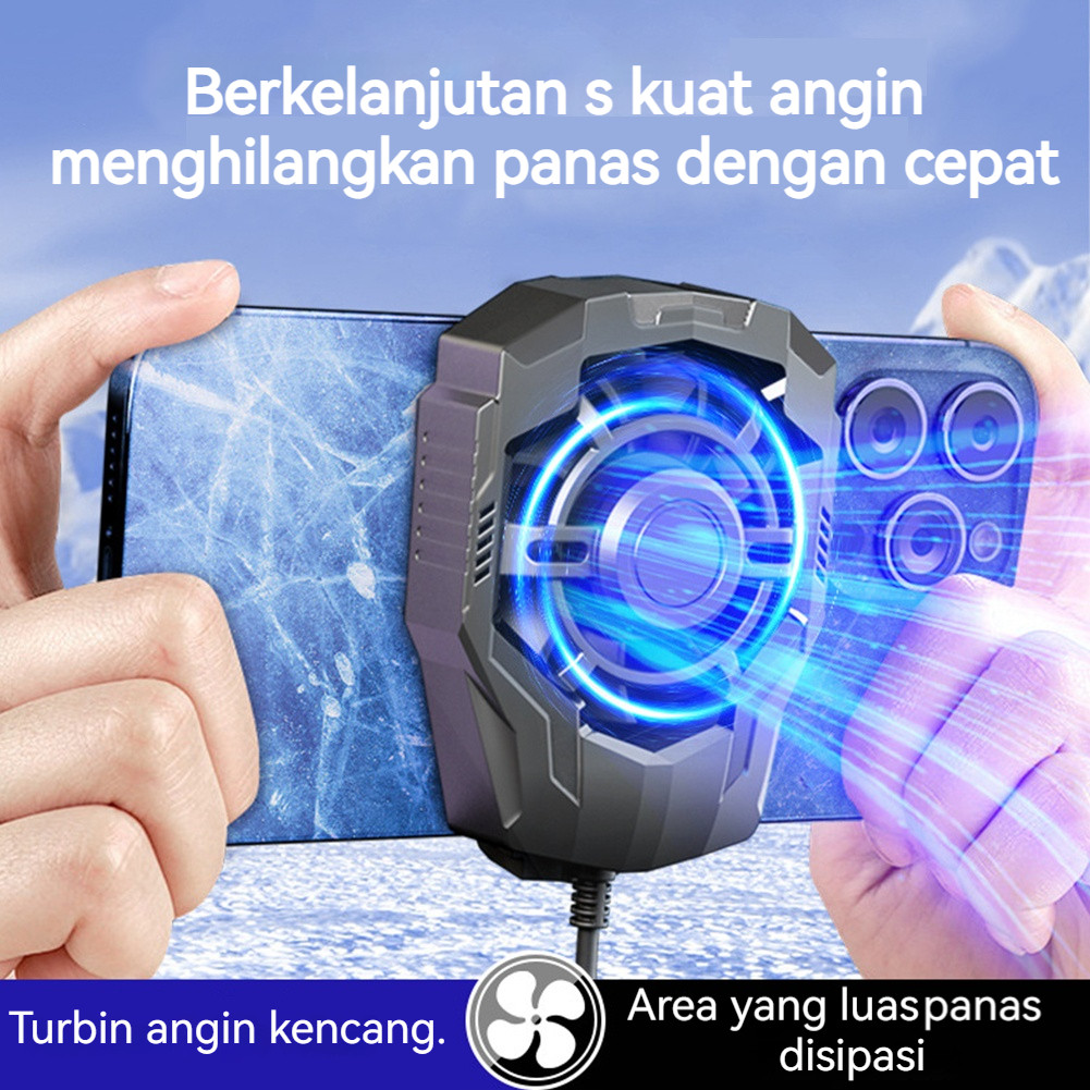 [COD] Radiator Gaming F18 Kipas Pendingin Hp Tanpa Kabel Mobile Fan Pendingin Ponsel