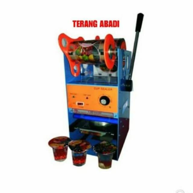 Mesin cup sealer/mesin penutup gelas manual
