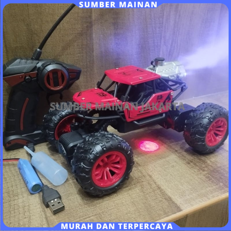 Mobil Remote Control RC Offroad Monster Truck Strikers Keluar Asap – Lampu LED Keren