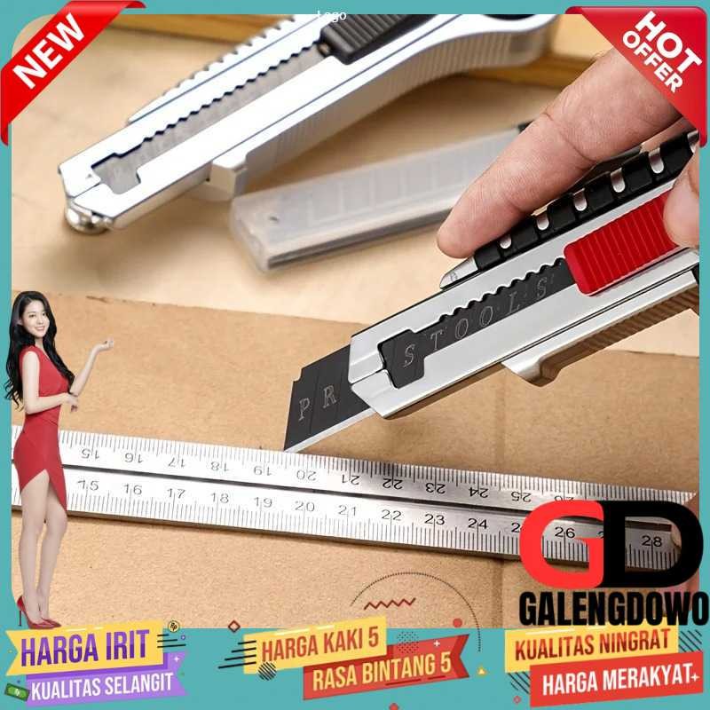 

Januel Pisau Cutter Pemotong Kertas SK5 Blades With 5PCS Blades - Jn57