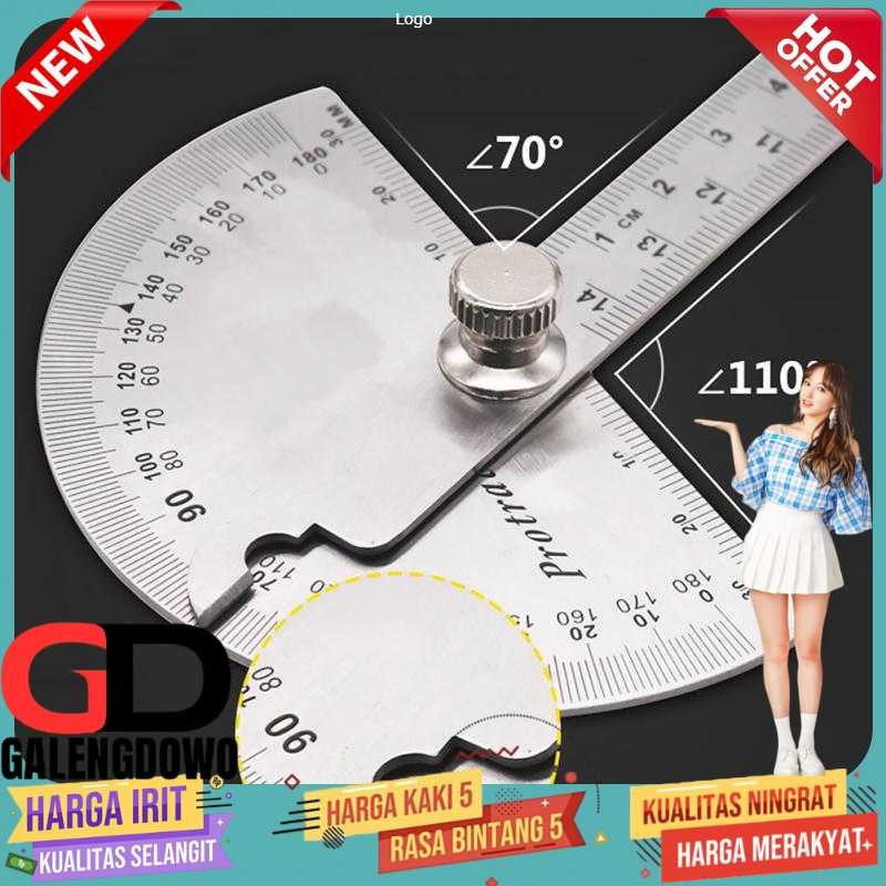 

Protractor Penggaris Busur Derajat Measuring 14.5cm 180 Degree - PR180