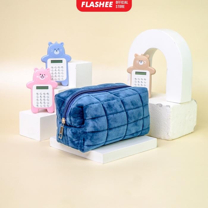 

Terbaru Flashee Kotak Pensil Motif Bulu Flashee Stationery Lucu Tempat Pensil Sekolah Muat Banyak Multifungsi - Large Navy