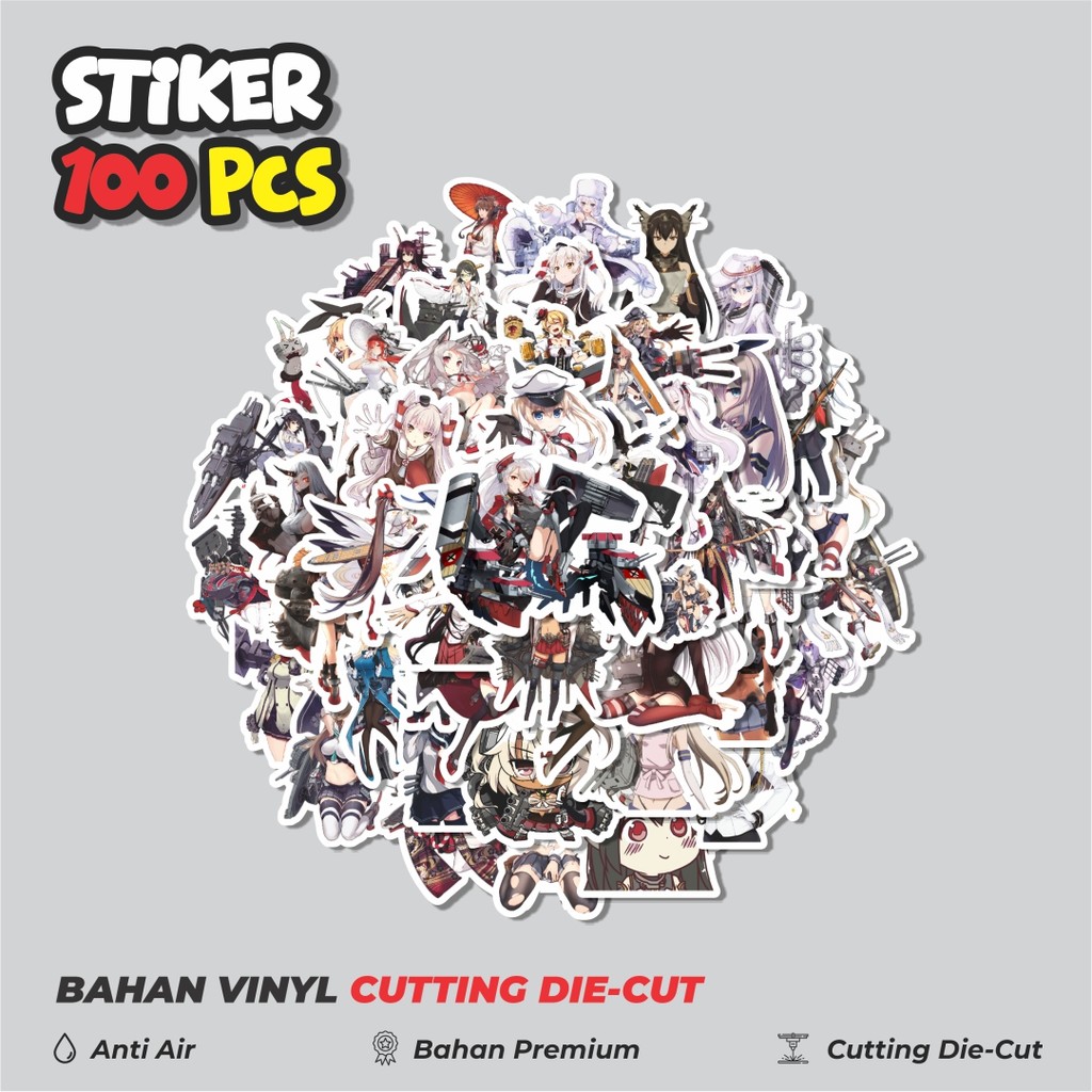 

Terbaru! 50 pcs Stiker Anime Game Series Kantai Collection Character 8 Dekorasi Lucu Kreatif untuk Notebook, Skateboard, HP