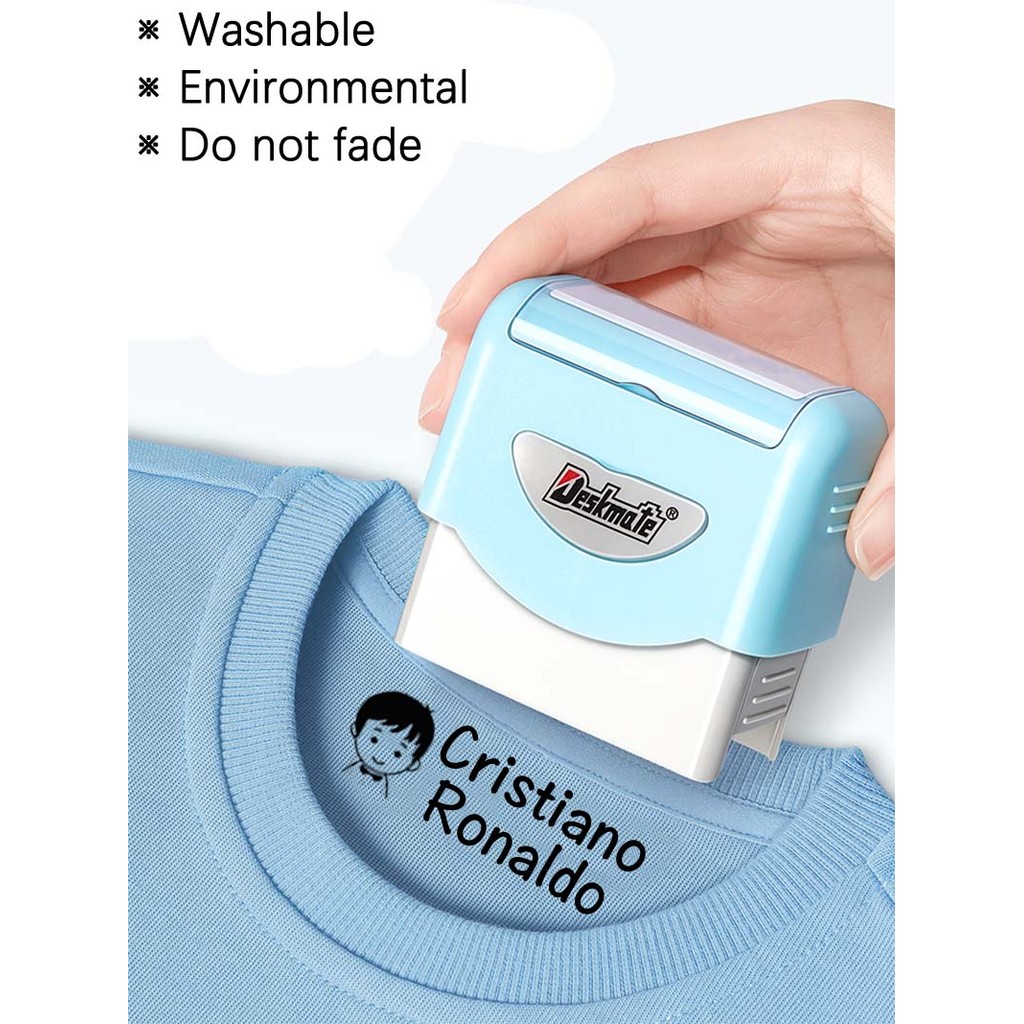 

Logo/Name Custom-Made Stamp Boys Girls DIY For Children Customized Sticker Seal Student Clothes Chapter No Fade Security 06