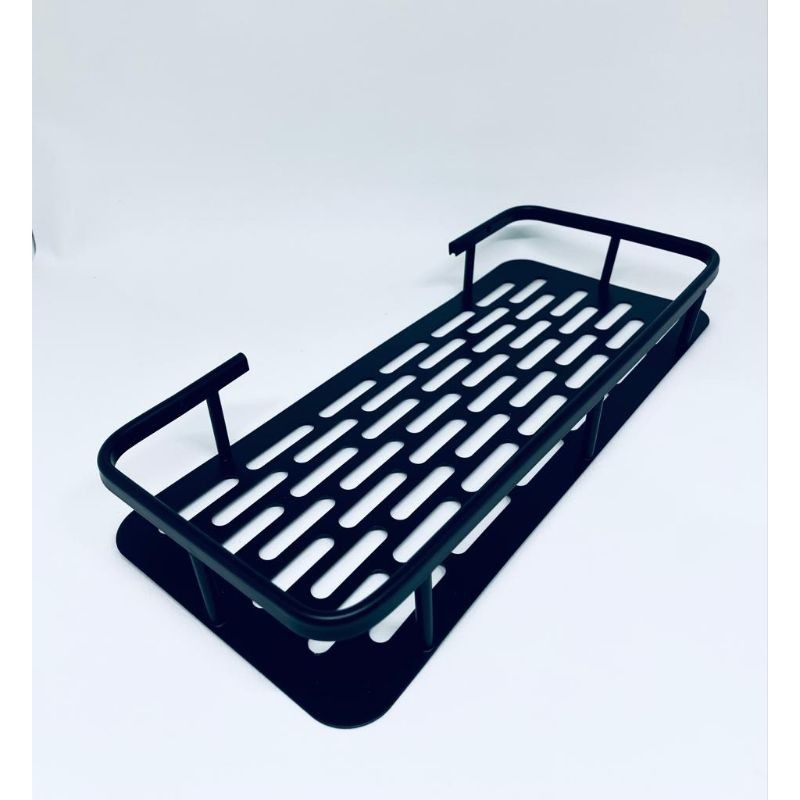 

RAK SHAMPOO BOTOL SABUN KAMAR MANDI TEMPEL DINDING PERSEGI HITAM