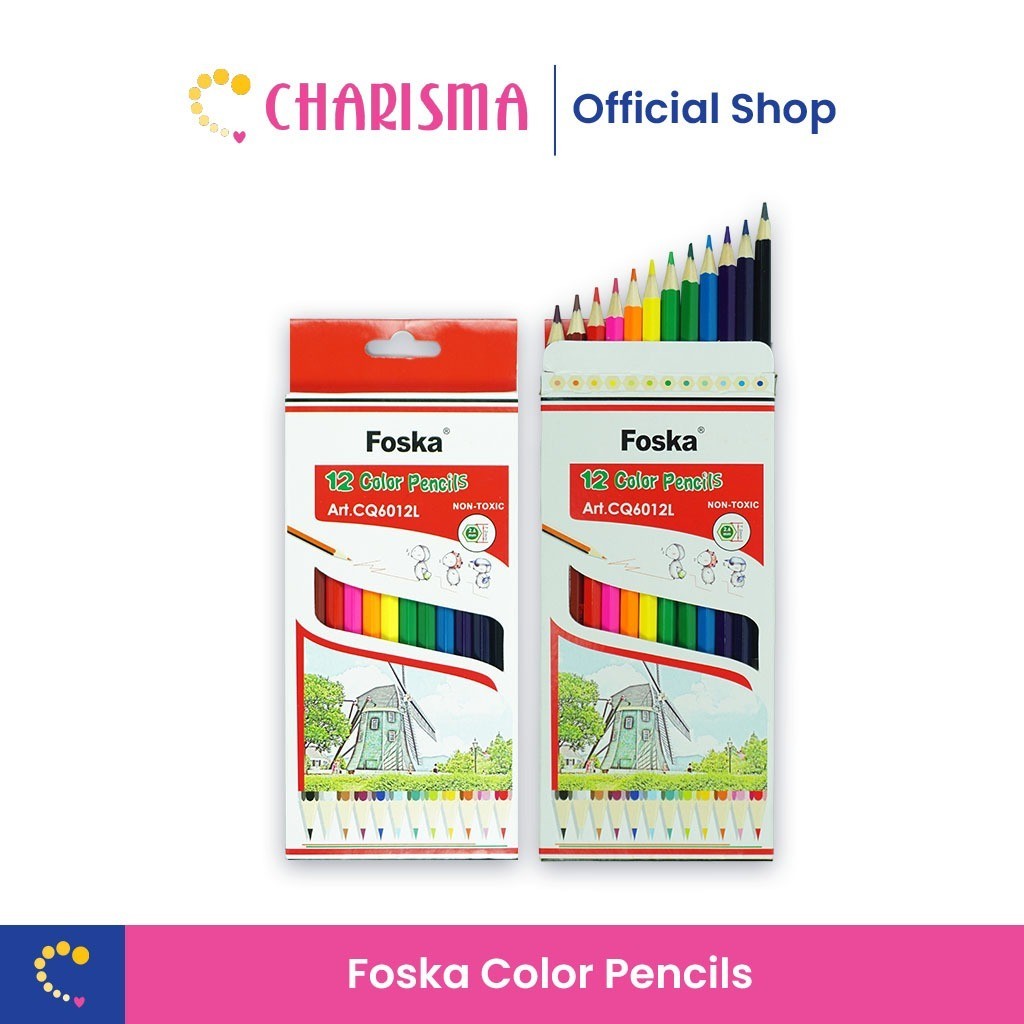 

Charisma Pensi Warna - Foska Color Pencil Premium / Foska Hexagonal Color pencils