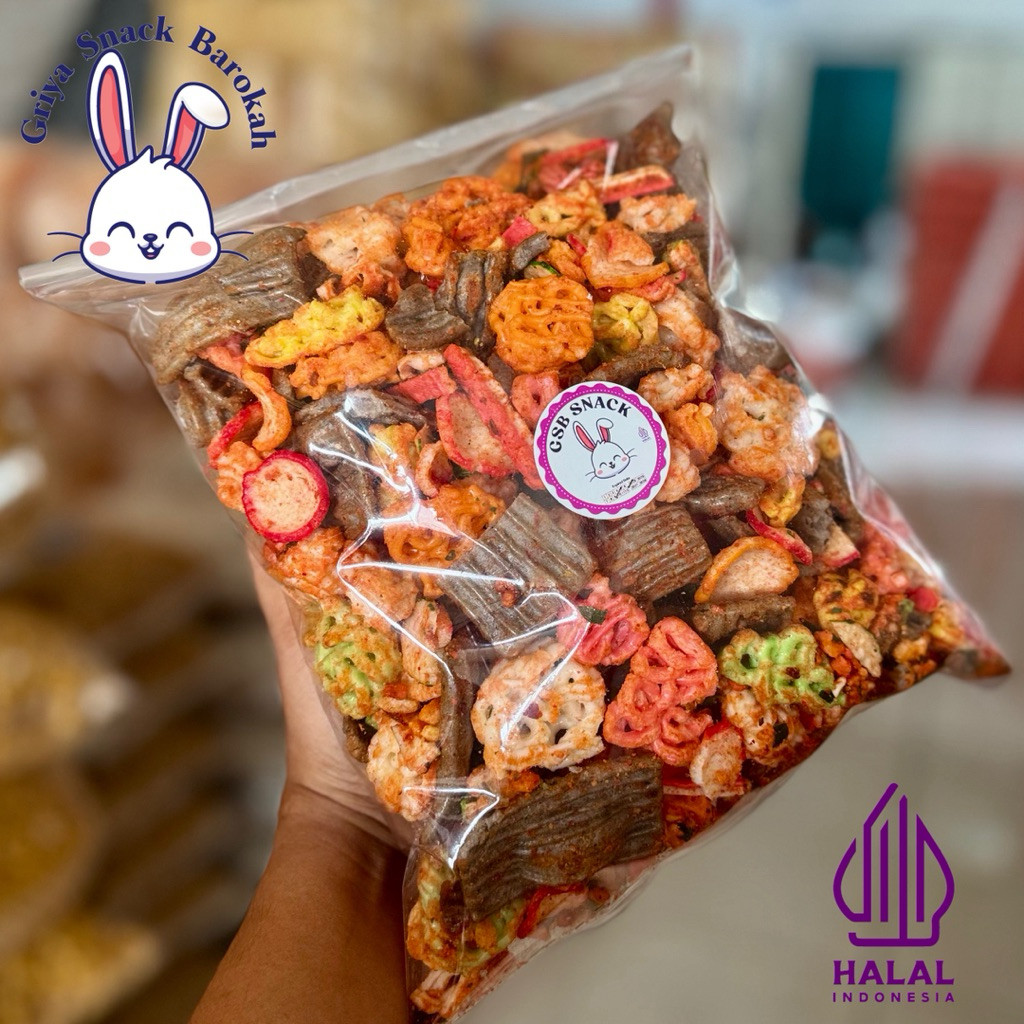 

Krupuk Seblak Mix Pedas Viral 500 gr BEST SELLER