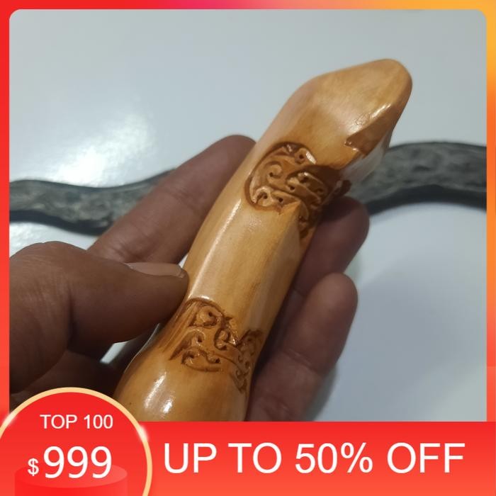 Handle Deder Gagang Keris Kayu Cendana Wangi Model Solo mcw34