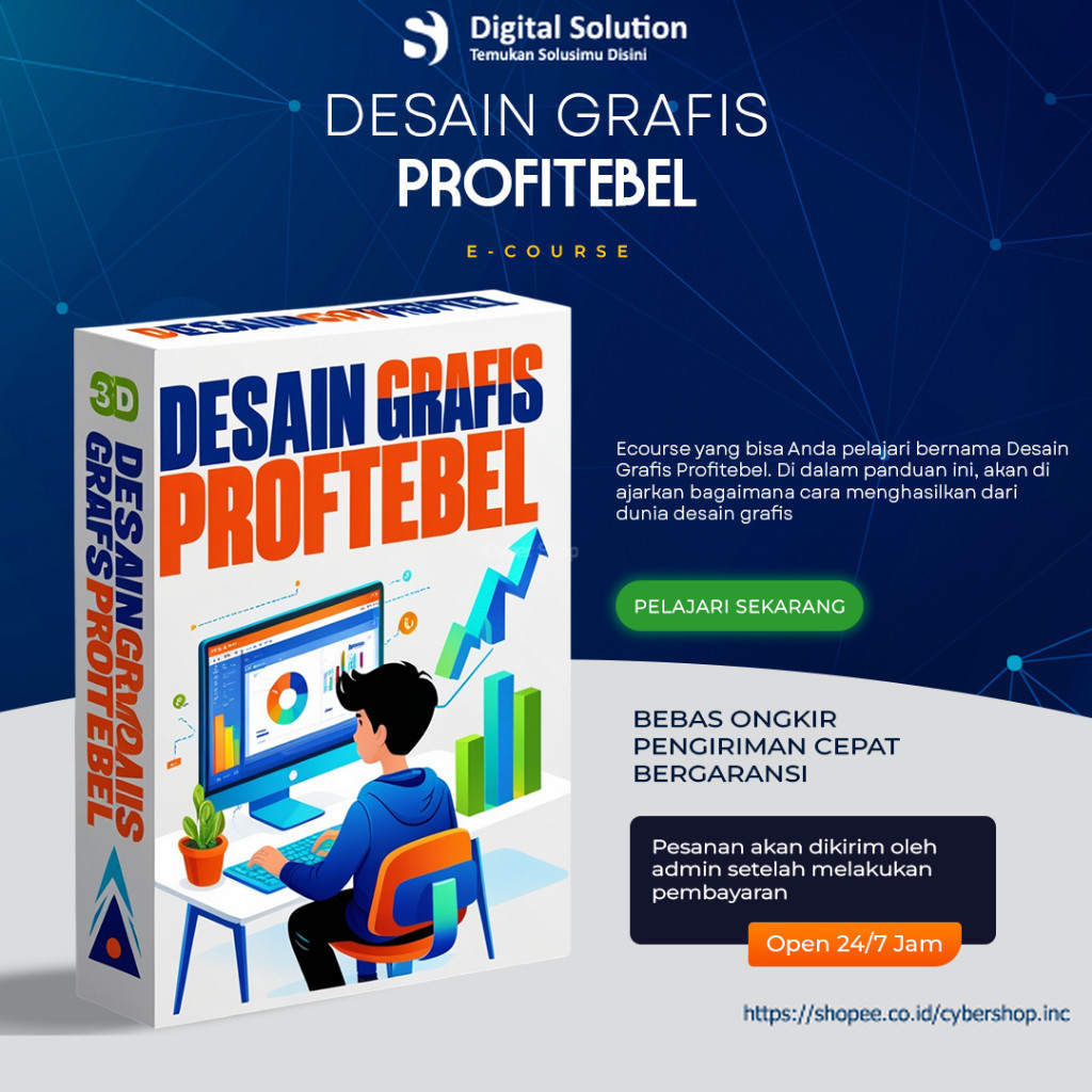 [ECOURSE15] E-course Desain Grafis Profitebel Cara Menghasilkan Dari Dunia Desain Grafis