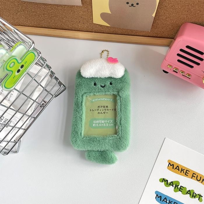 

Promo [HARU] Character Fluffy Photocard Holder Gantungan Furry Cardholder Lucu Kartu Mahasiswa - A.Melon