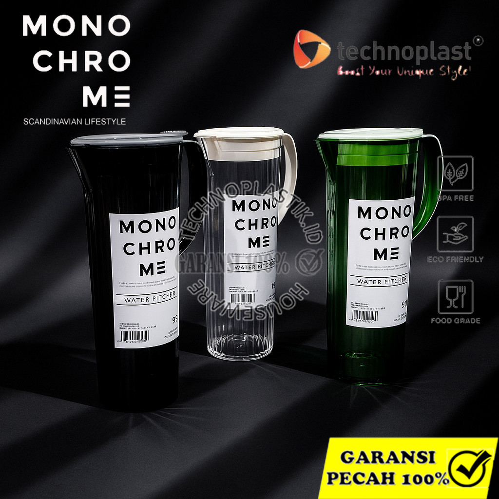 TECHNOPLAST Monochrome Water Jug 1,4 Liter Eskan Penyimpanan Air