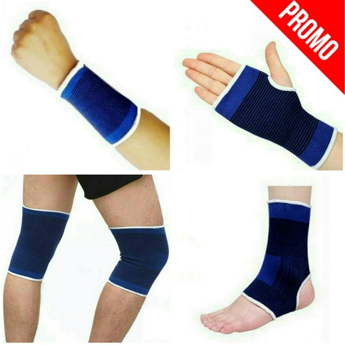 NGUDIo - Paket aman deker pelindung cedera futsal gym fitness kiper training ankle lutut siku bahu t