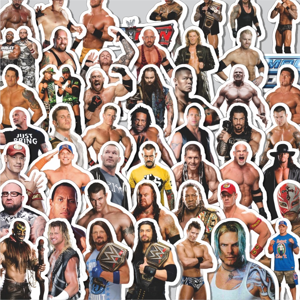 

Stiker Cutting Pack Stiker WWE SmackDown Series 1 Isi 100Pcs Series Aesthetic Lucu Keren Untuk Koper Bahan Vynil