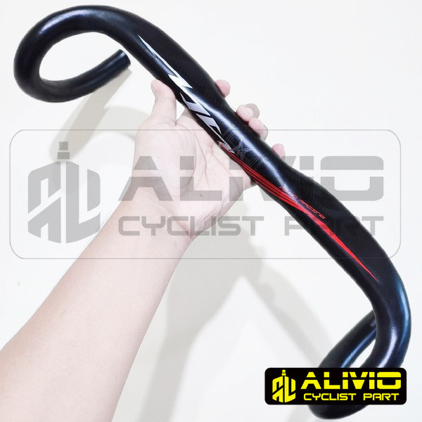 Dropbar Stang Balap Mosso R07 Pipih Alloy Road Bike Handlebar Aero Drop Bar Handle Bar 400mm 420mm 4
