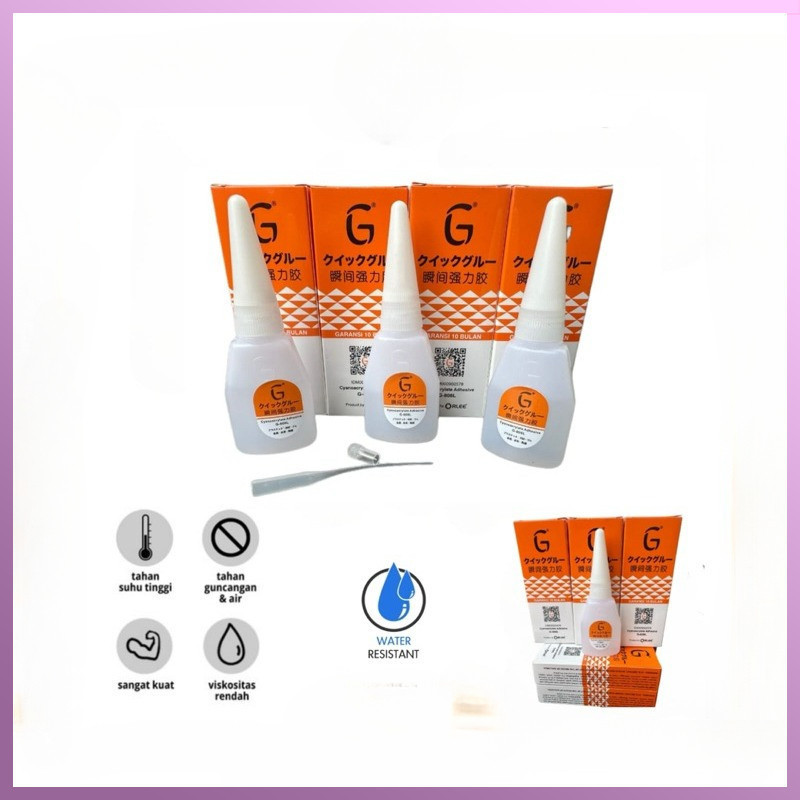 

Lem G Korea Original 100% Lem Setan Ori Cair Super Glue Barcode