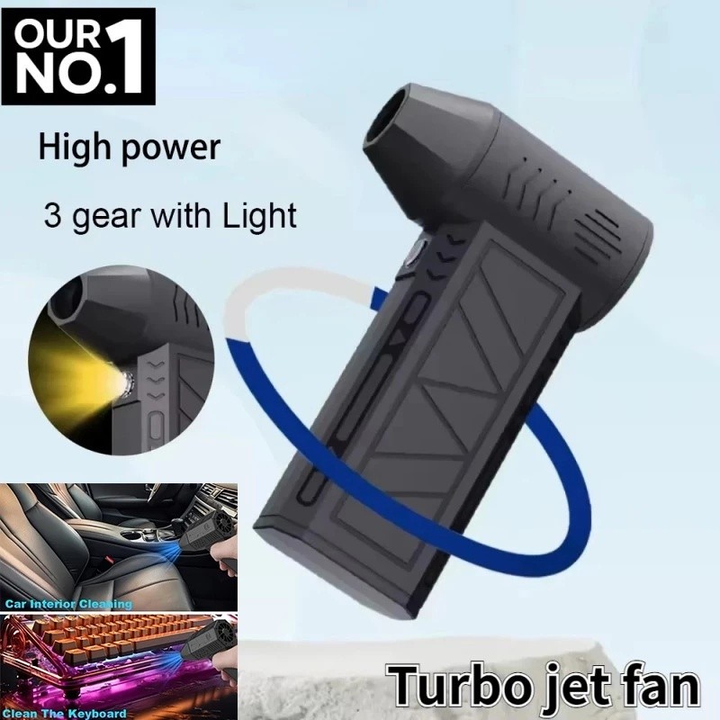 COD-New Mini Jet Fan Turbo/Power Jet Fan/Powerful Brushless Motor Dust Removal/Violent Turbo Fan/130