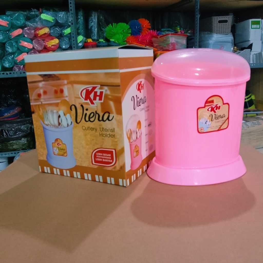 Tempat Sendok Viera / Tempat Sendok Dan Garpu / Rak Sendok Garpu / Wadah Tempat Sendok By Assalam Go