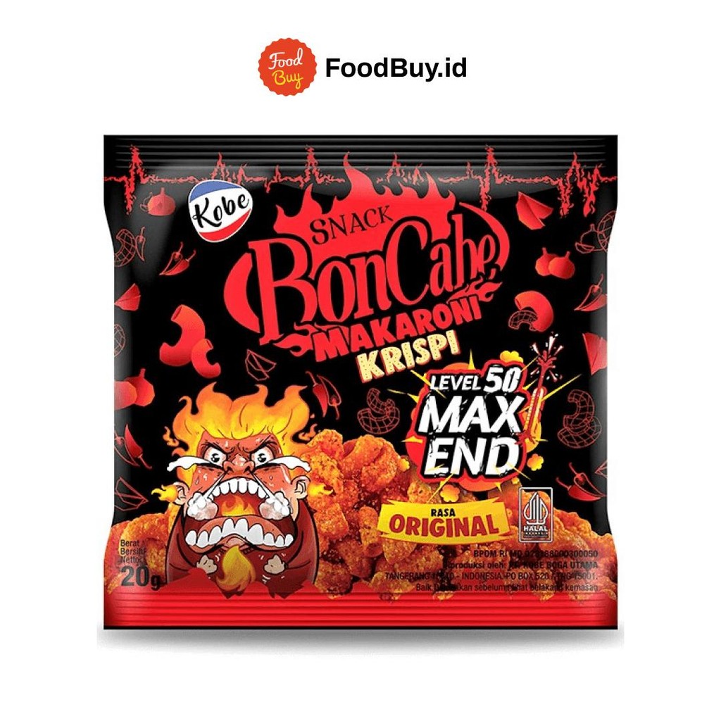

Kobe Snack Bon Cabe Makaroni Krispi Level 50 Original 20 gr