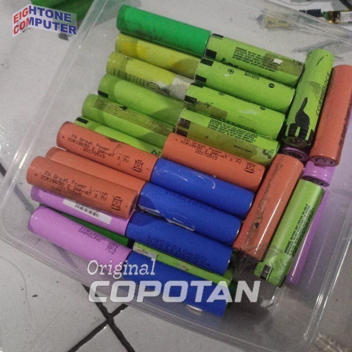 Baterai Batre 18650 Real 2000-2600 mAh Original Copotan Laptop