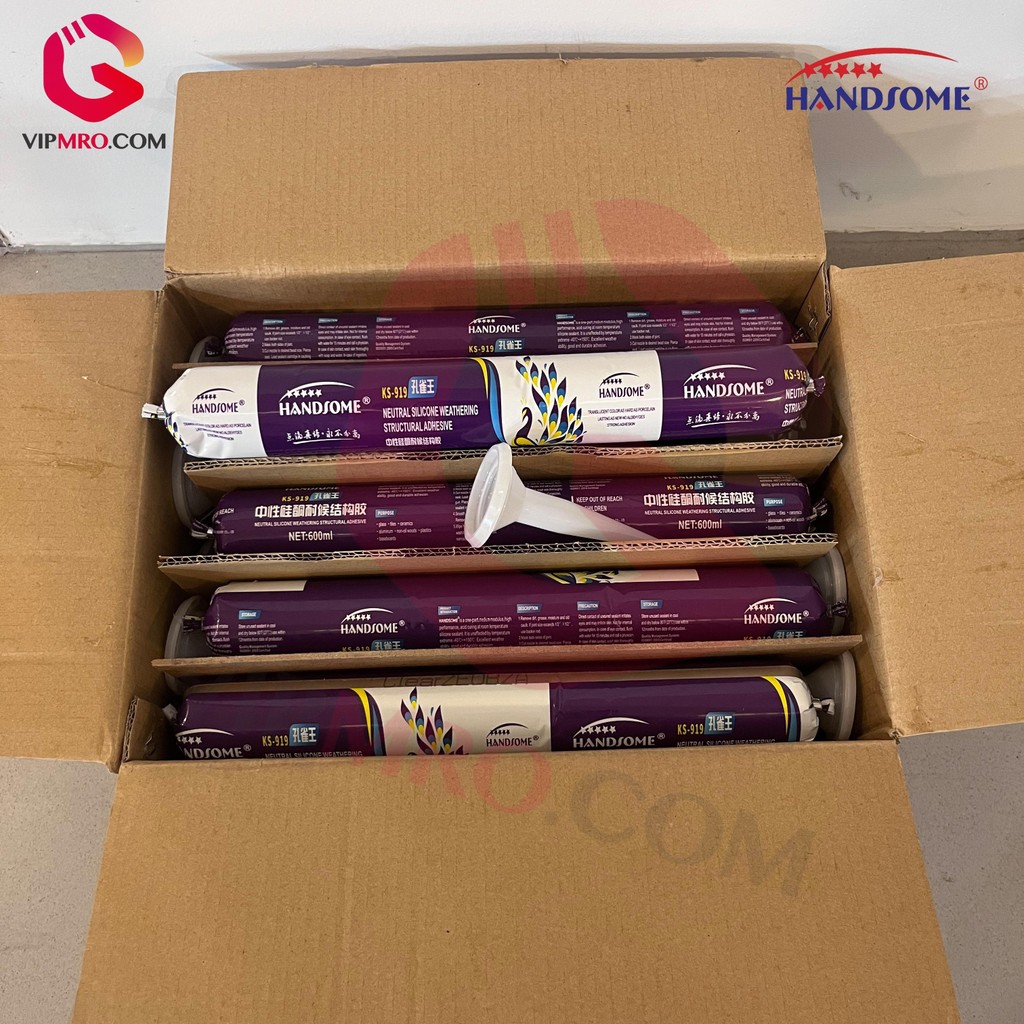 

HANDSOME lem/Neutral Cure Silicone Sealant Sausage/SOSIS/600ml -WARNA:-WARNA: Hitam, Putih, Bening/Alat Tembak Lem