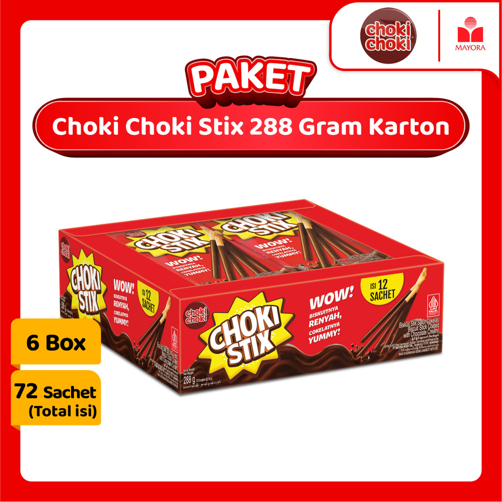 

Paket Karton Choki Choki Stix 288 Gram