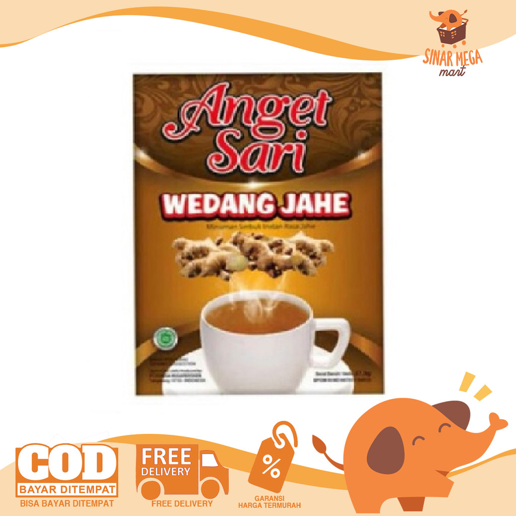

ANGET SARI Wedang Jahe 10 Sachet Murah - Minuman Serbuk Herbal Penghangat