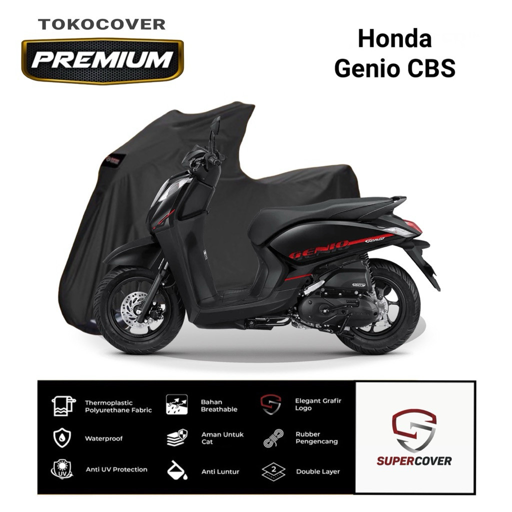 Sarung Motor Honda Genio CBS super Cover Motor Waterproof