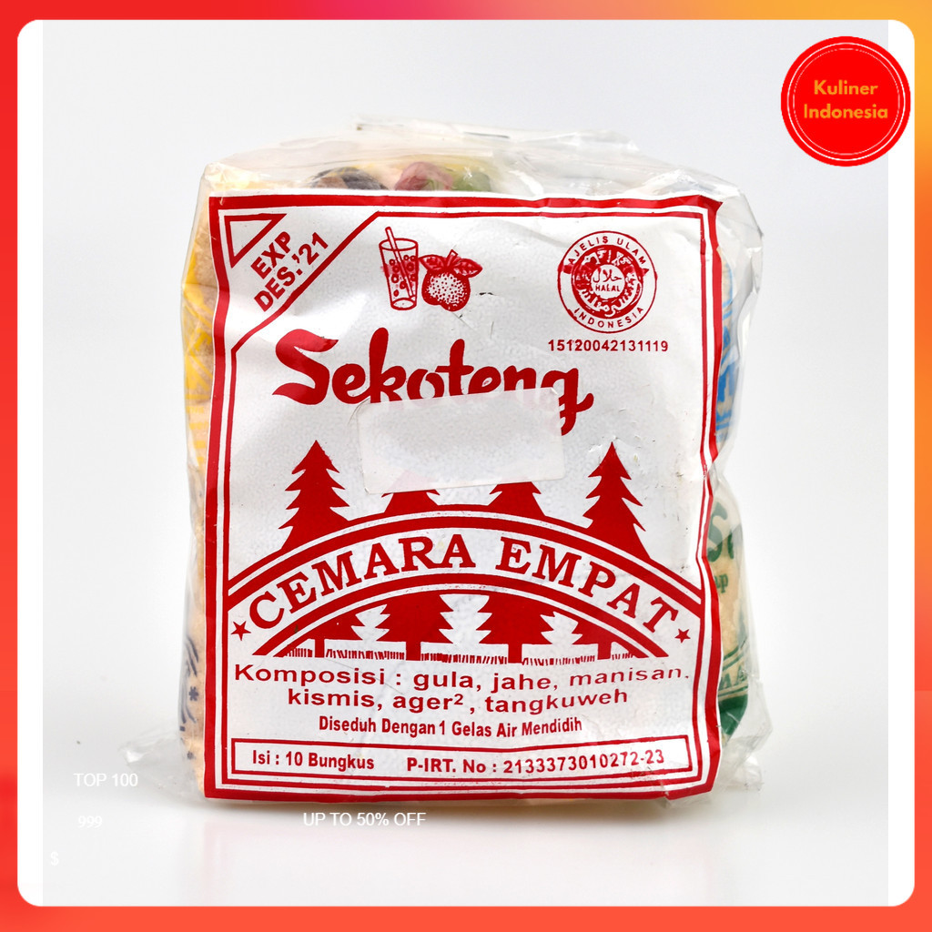 

Sekoteng Jahe rempah Cemara Empat Khas Salatiga[1 bos 5 pack]