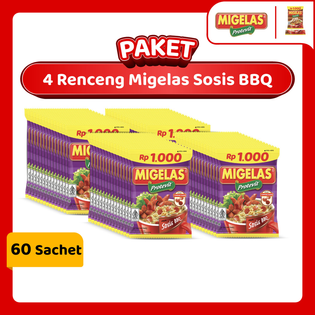 

Paket 4 Renceng Migelas Sosis BBQ