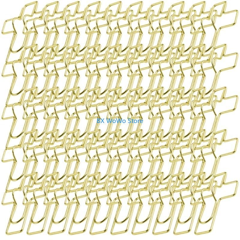 

918A 50Pcs Binder Clamps for Note Sorting Organizing Bookmarking Colored Paperclips