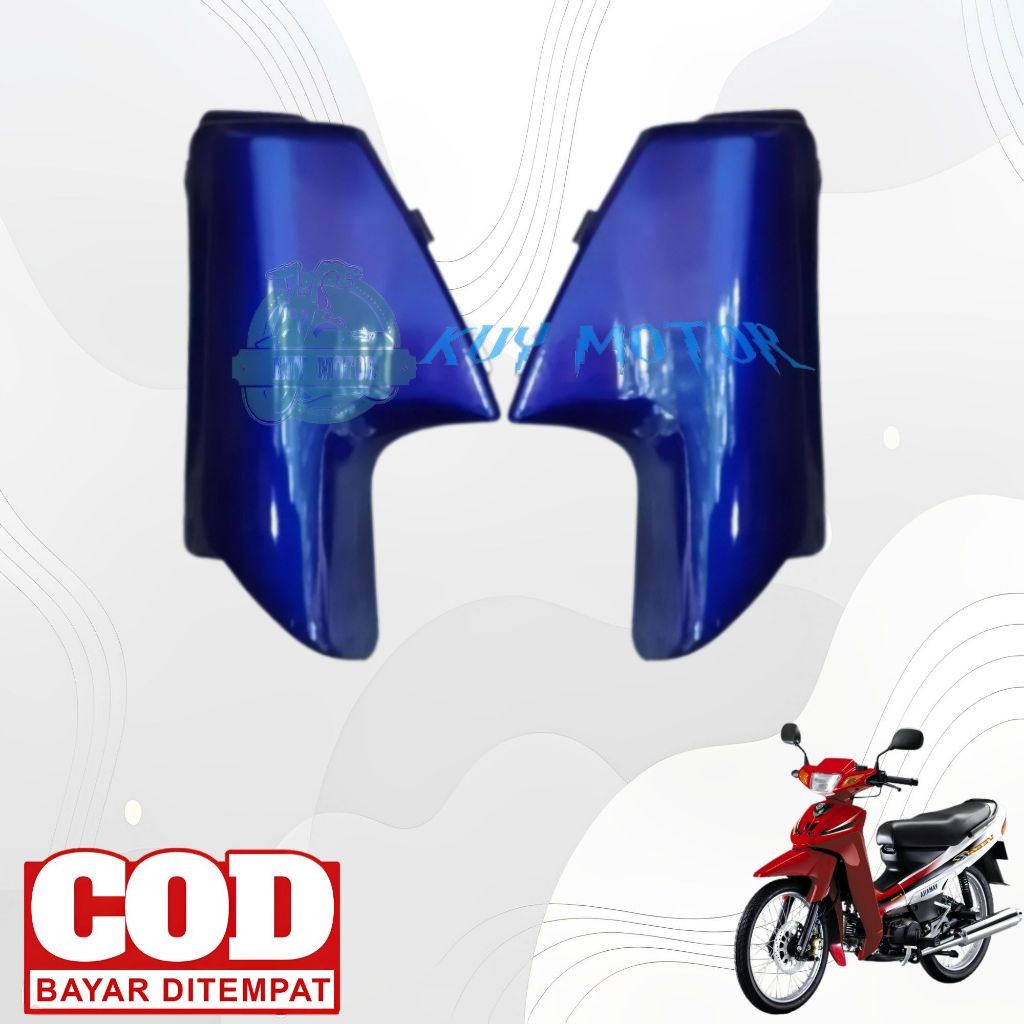 Tutup Shock Spakbor Depan Motor Yamaha F1ZR Vega R Lama 2002-2005 Warna Biru