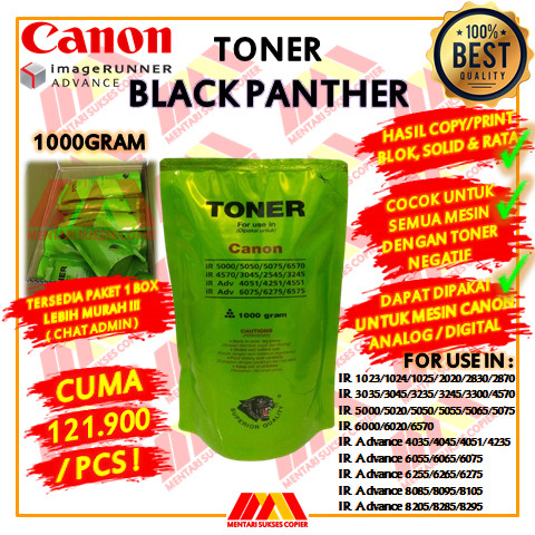 

TONER CANON BLACK PANTHER COMPATIBLE TERLARIS TERMURAH