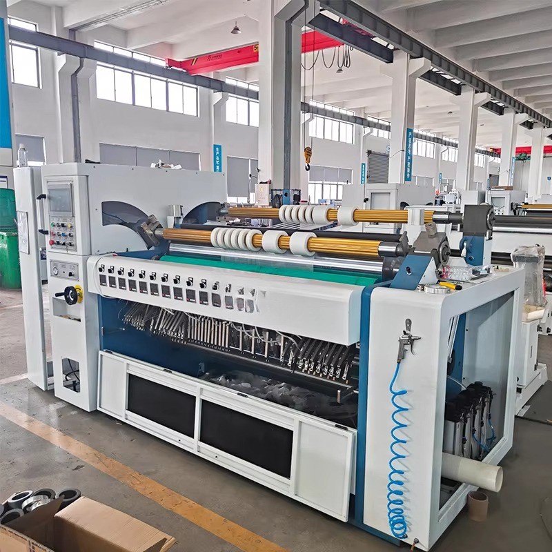 

Perforating Spunlaced Non-woven Fabric Servo Plotter Paper Roll Slitting Rewinding Machine